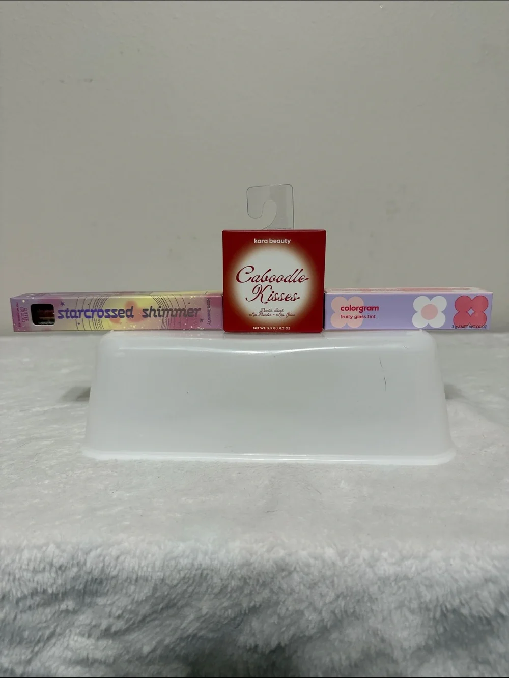 2 different Kara Beauty Caboodle Kisses Lip Sets Red / Colorgram lip gloss